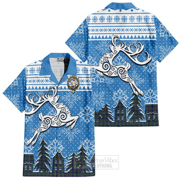 Allardice Clan Christmas Hawaiian Shirt Celtic Reindeer Style Kid - Tartan Vibes Clothing