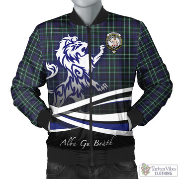 Allardice Tartan Bomber Jacket with Alba Gu Brath Regal Lion Emblem