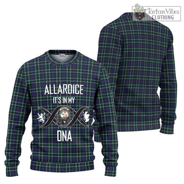 Allardice Tartan Ugly Sweater with Family Crest DNA In Me Style Unisex - Tartan Vibes Clothing