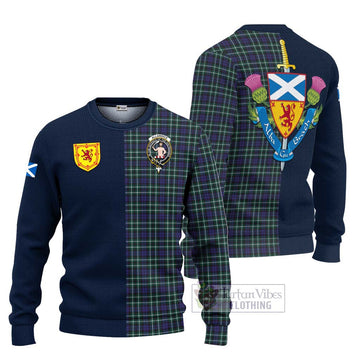 Allardice Tartan Ugly Sweater Alba with Scottish Lion Royal Arm Half Style Unisex - Tartan Vibes Clothing
