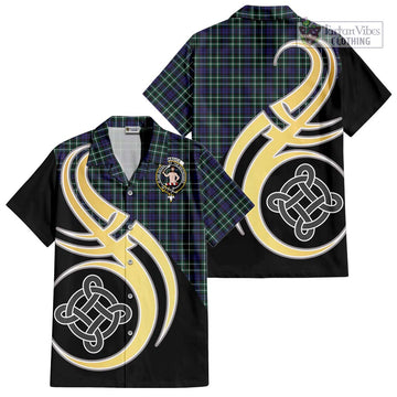 Allardice Tartan Hawaiian Shirt with Family Crest and Celtic Symbol Style - Tartan Vibes Clothing