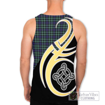 Allardice Tartan Men's Tank Top with Family Crest and Celtic Symbol Style - Tartan Vibes Clothing