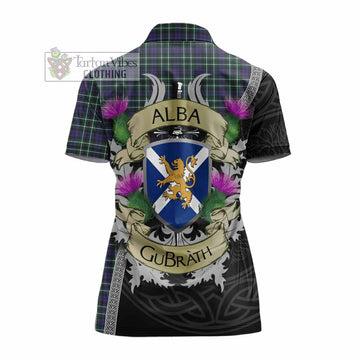 Allardice Tartan Family Crest Women's Polo Shirt Lion Rampant Royal Thistle Shield Celtic Inspired - Tartan Vibes Clothing