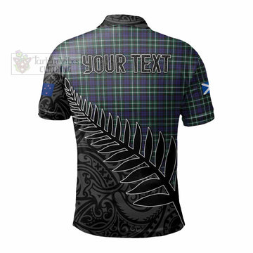 Allardice Crest Tartan Polo Shirt with New Zealand Silver Fern Half Style - Tartan Vibes Clothing