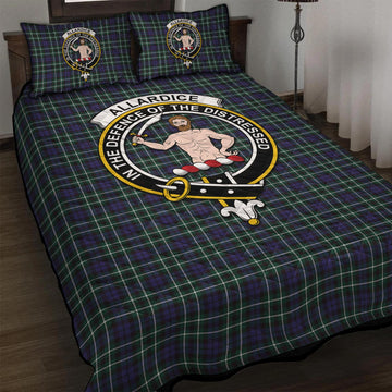 Allardice Tartan Quilt Bed Set with Family Crest - Tartan Vibes Clothing