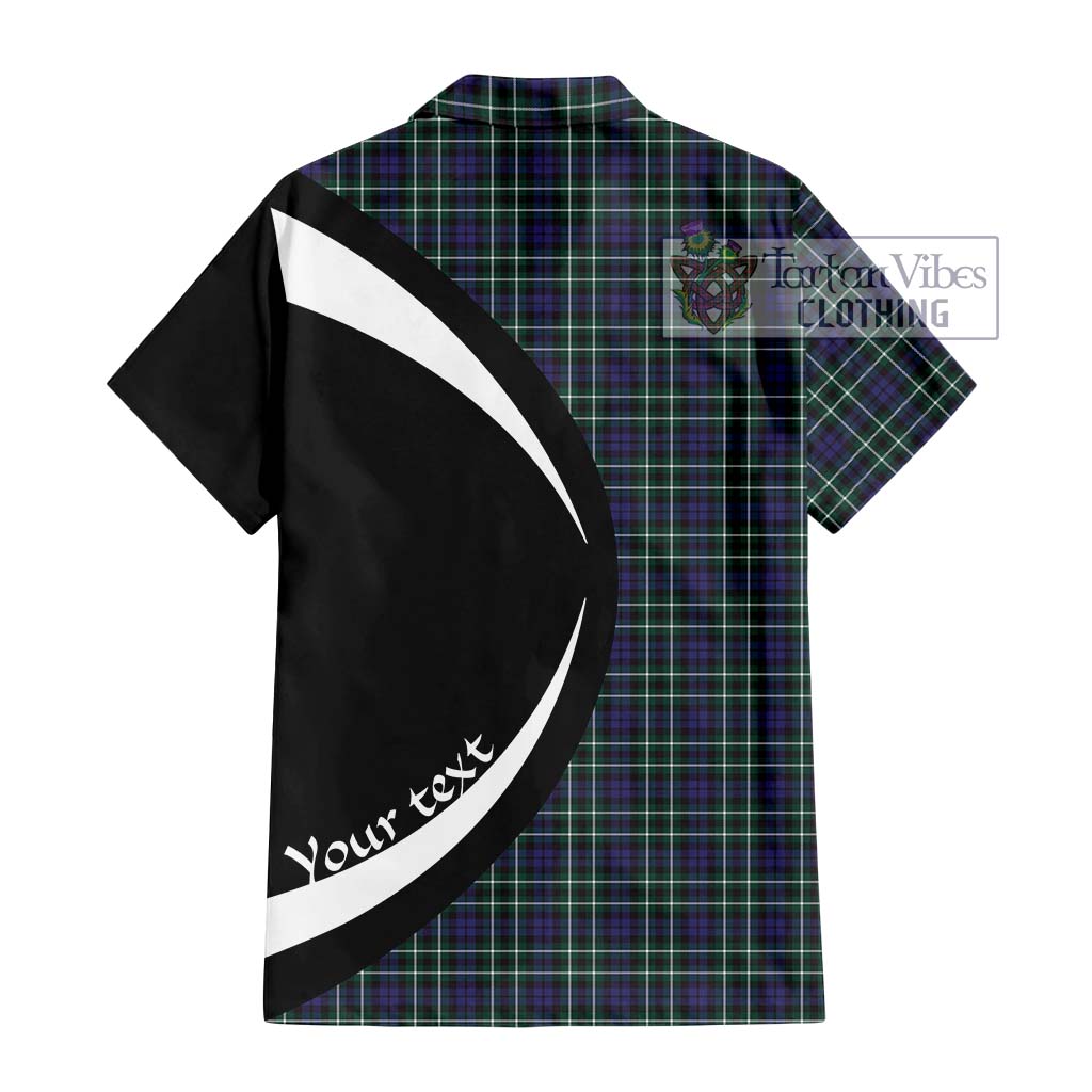 Allardice Tartan Hawaiian Shirt with Family Crest Circle Style - Tartan Vibes Clothing