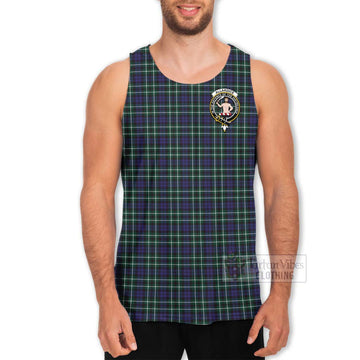 Allardice Tartan Men's Tank Top with Family Crest Celtic Skull Style - Tartan Vibes Clothing