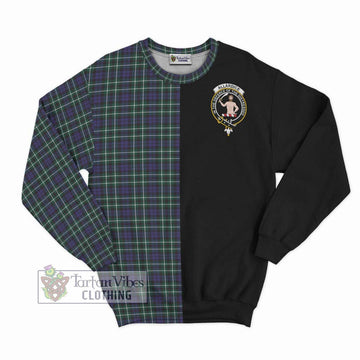Allardice Tartan Sweatshirt with Family Crest and Half Of Me Style - Tartan Vibes Clothing