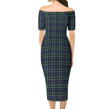 Allardice Tartan Off Shoulder Lady Dress