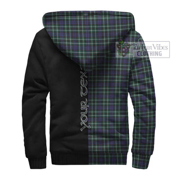 Allardice Tartan Sherpa Hoodie with Family Crest and Half Of Me Style - Tartan Vibes Clothing