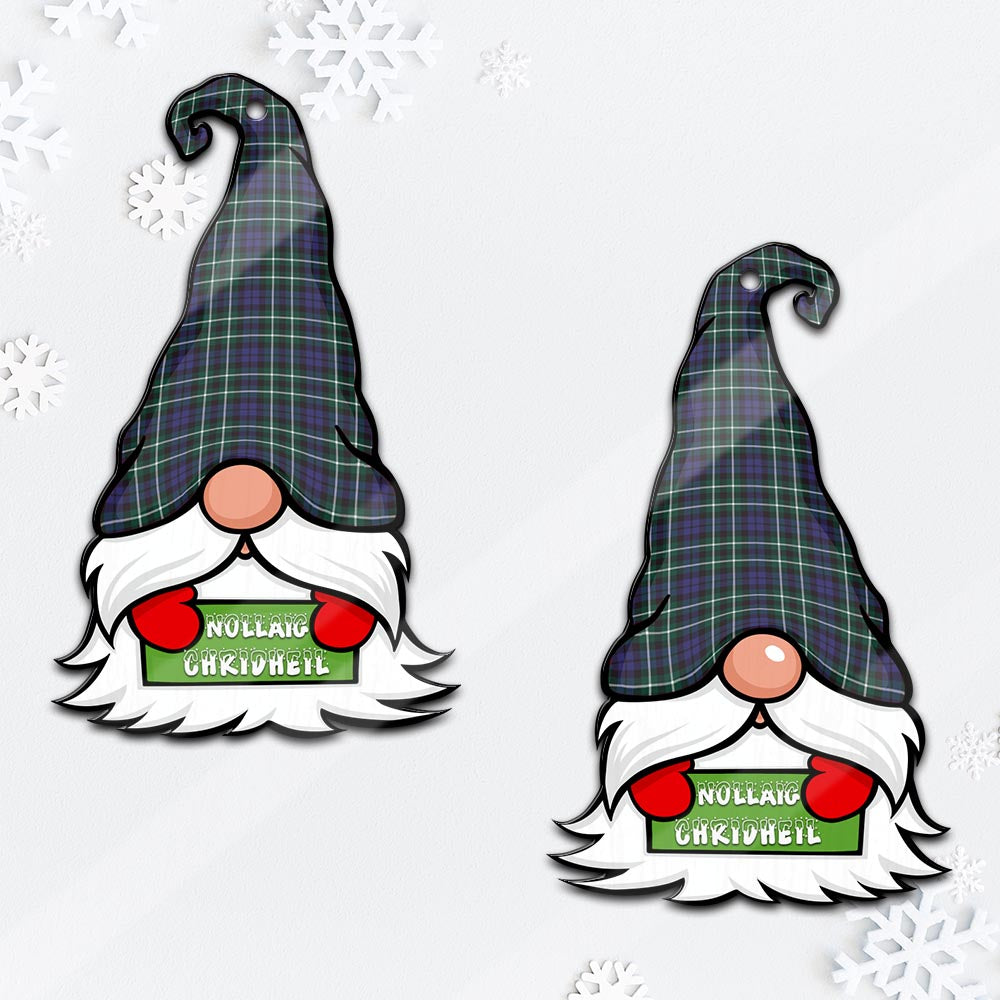 Allardice Gnome Christmas Ornament with His Tartan Christmas Hat Mica Ornament - Tartanvibesclothing