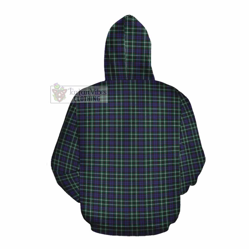 Tartan Vibes Clothing Allardice Tartan Cotton Hoodie with Family Crest DNA In Me Style