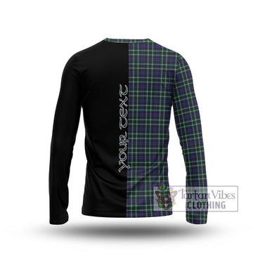 Allardice Tartan Long Sleeve T-Shirt with Family Crest and Half Of Me Style - Tartan Vibes Clothing