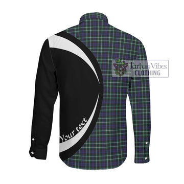 Allardice Tartan Long Sleeve Button Up with Family Crest Circle Style Men's Shirt - Tartan Vibes Clothing