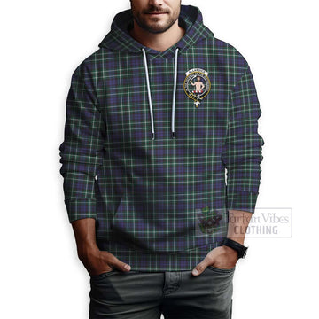 Allardice Tartan Hoodie with Family Crest and Bearded Skull Holding Bottles of Whiskey - Tartan Vibes Clothing