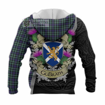 Allardice Tartan Family Crest Knitted Hoodie Lion Rampant Royal Thistle Shield Celtic Inspired - Tartan Vibes Clothing