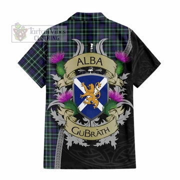 Allardice Tartan Family Crest Hawaiian Shirt Lion Rampant Royal Thistle Shield Celtic Inspired - Tartan Vibes Clothing