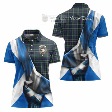 Allardice Tartan Women's Polo Shirt with Family Crest Scotland Patriotic Style - Tartan Vibes Clothing