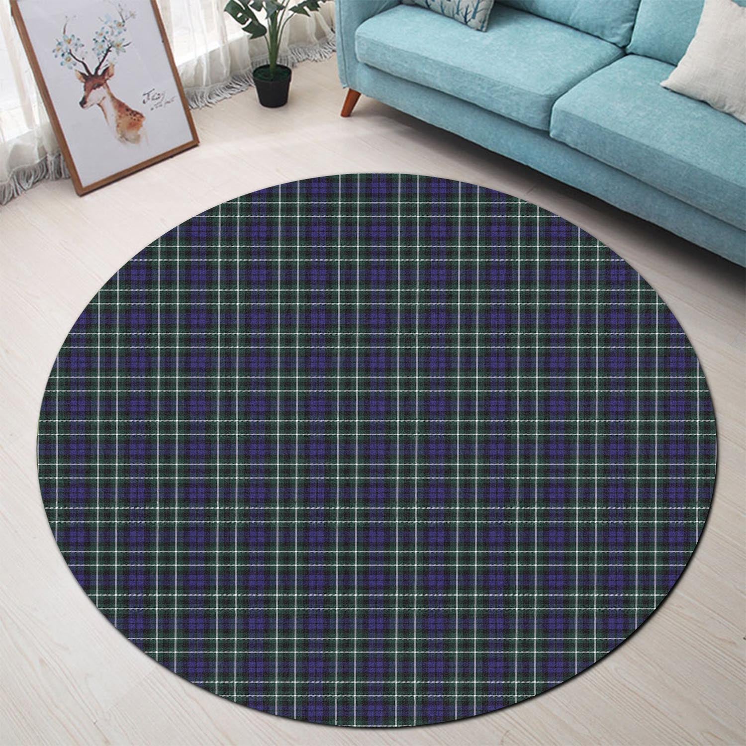 Allardice Tartan Round Rug - Tartanvibesclothing