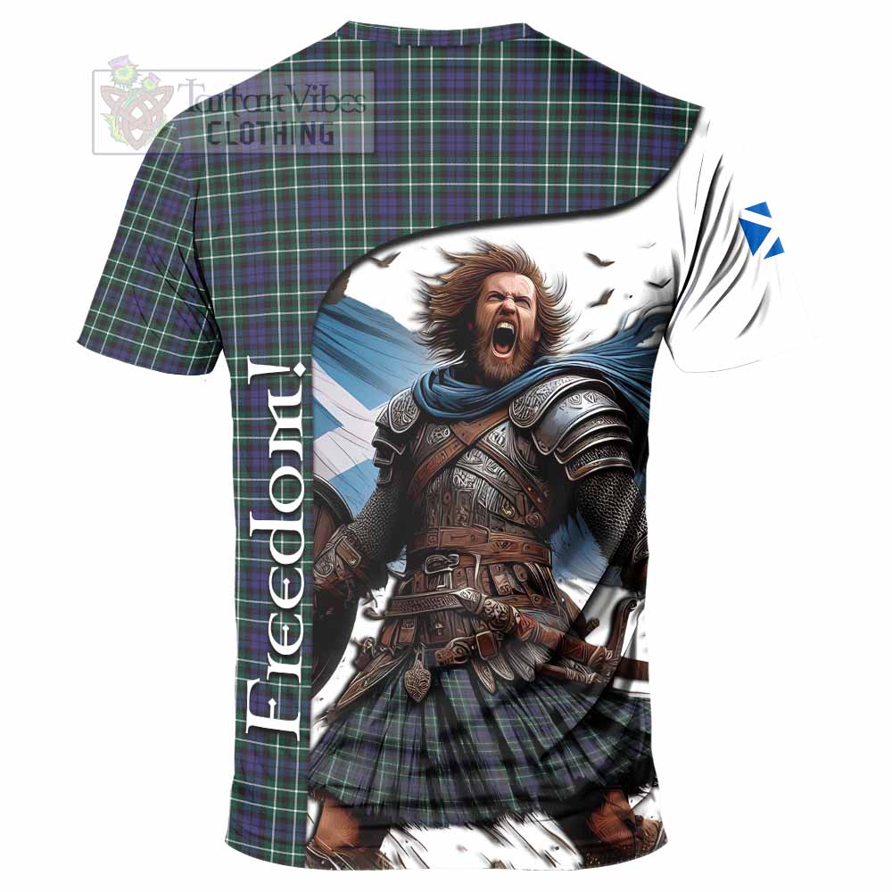 Allardice Crest Tartan T-Shirt Inspired by the Freedom of Scottish Warrior