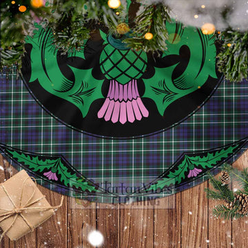 Allardice Tartan Christmas Tree Skirt Scottish Thistle Style - Tartan Vibes Clothing