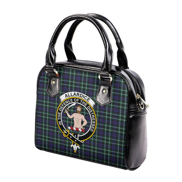 Allardice Tartan Shoulder Handbags with Family Crest