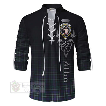Allardice Tartan Ghillie Kilt Shirt Featuring Alba Gu Brath Family Crest Celtic Inspired - Tartan Vibes Clothing