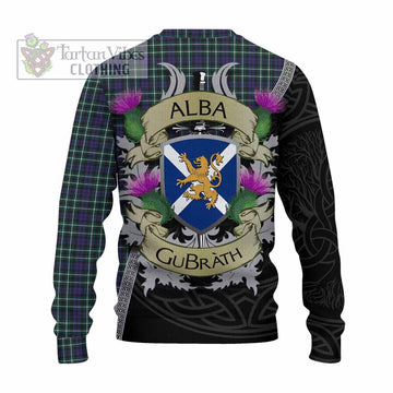 Allardice Tartan Family Crest Knitted Sweater Lion Rampant Royal Thistle Shield Celtic Inspired - Tartan Vibes Clothing