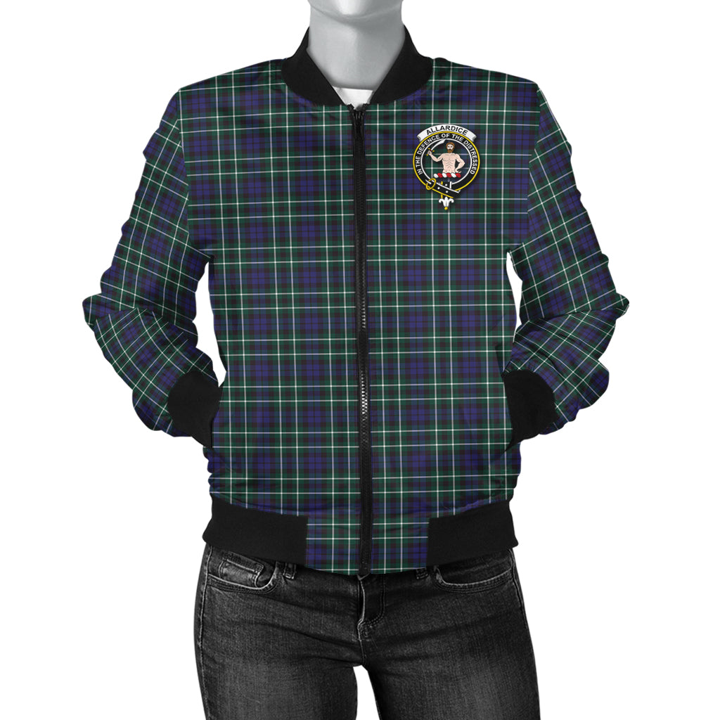 Allardice Tartan Bomber Jacket with Family Crest - Tartanvibesclothing