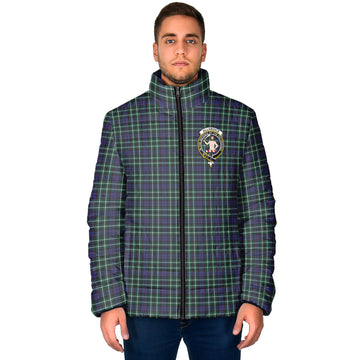Allardice Tartan Padded Jacket with Family Crest - Tartan Vibes Clothing
