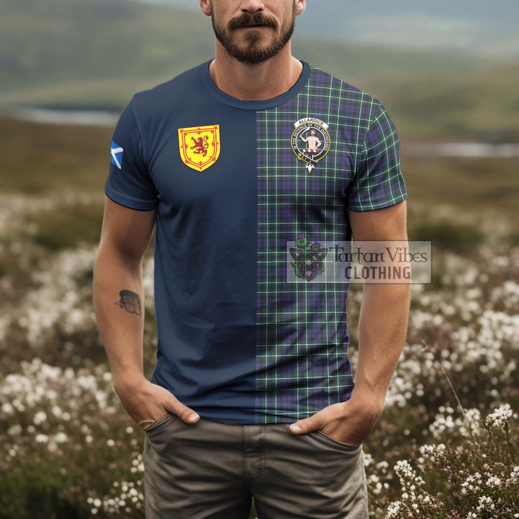 Allardice Tartan T-Shirt Alba with Scottish Lion Royal Arm Half Style - Tartan Vibes Clothing