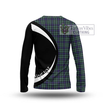 Allardice Tartan Long Sleeve T-Shirt with Family Crest Circle Style - Tartan Vibes Clothing