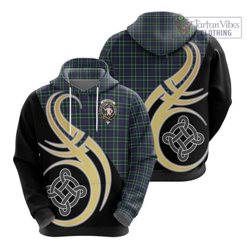 Allardice Tartan Hoodie with Family Crest and Celtic Symbol Style - Tartan Vibes Clothing