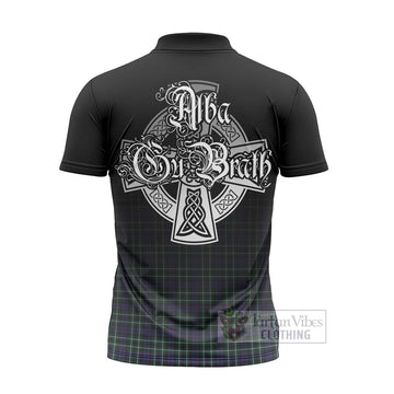 Allardice Tartan Zipper Polo Shirt Featuring Alba Gu Brath Family Crest Celtic Inspired - Tartan Vibes Clothing