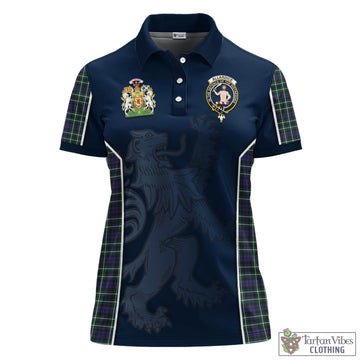 Allardice Tartan Women's Polo Shirt with Family Crest and Lion Rampant Vibes Sport Style - Tartan Vibes Clothing