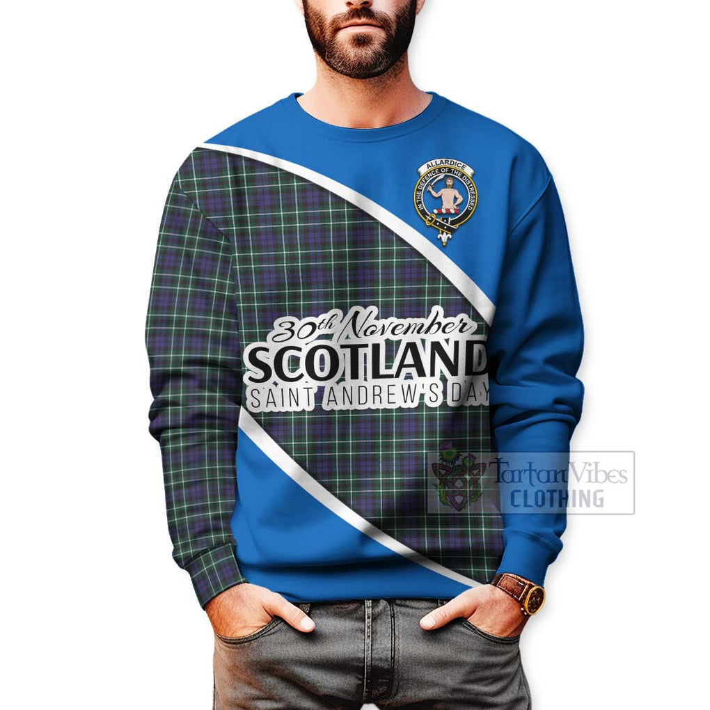 Allardice Family Crest Tartan Sweatshirt Celebrate Saint Andrew's Day in Style - Tartan Vibes Clothing