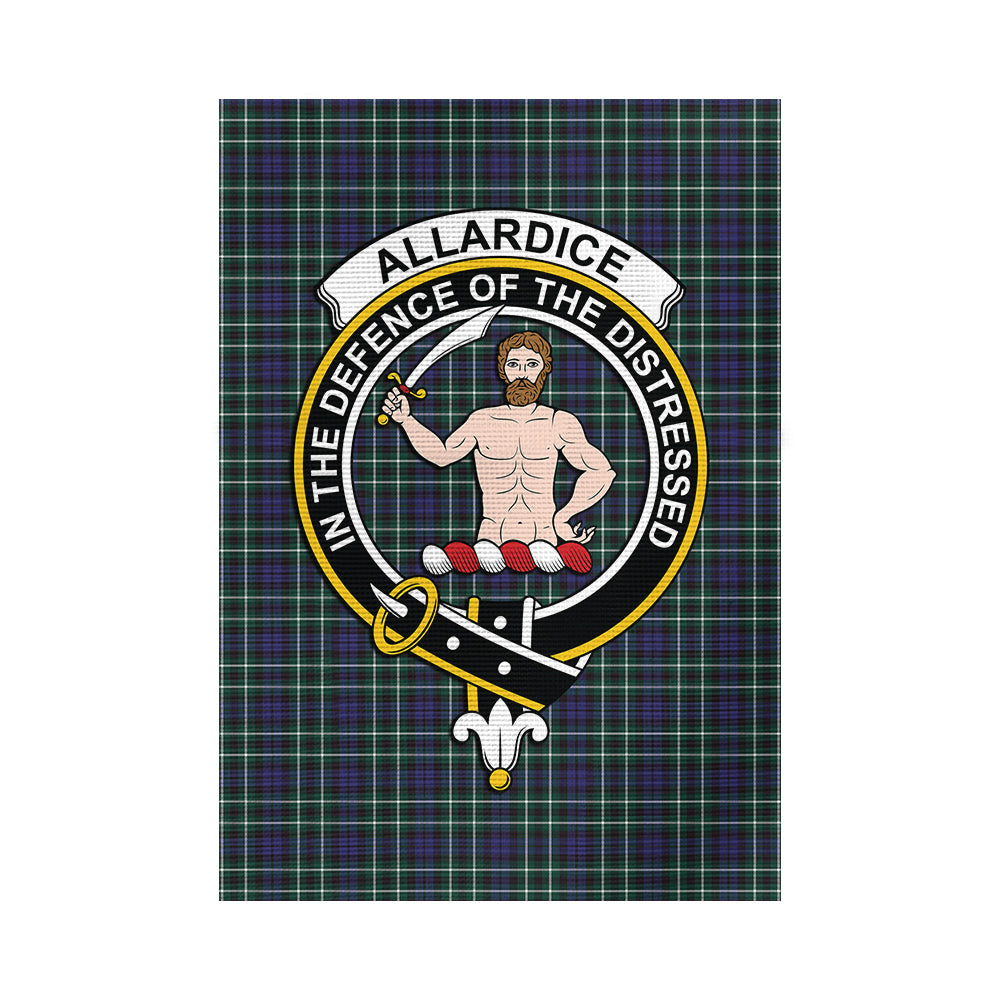 Allardice Tartan Flag with Family Crest - Tartan Vibes Clothing