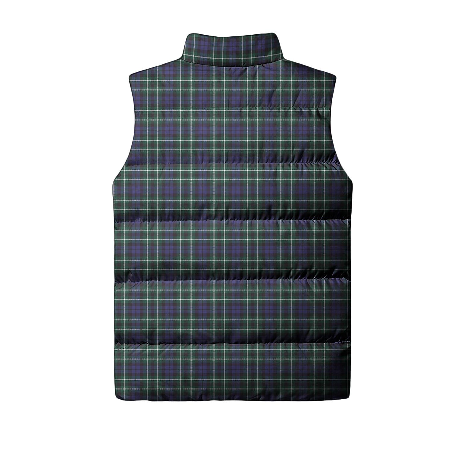 Allardice Tartan Sleeveless Puffer Jacket with Family Crest - Tartanvibesclothing