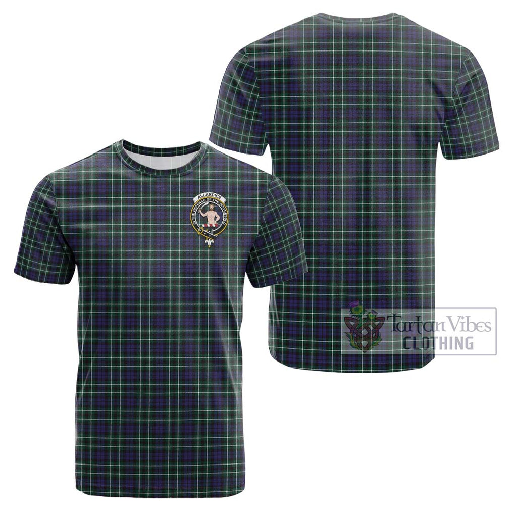 Allardice Tartan Cotton T-Shirt with Family Crest Kid's Shirt - Tartanvibesclothing Shop