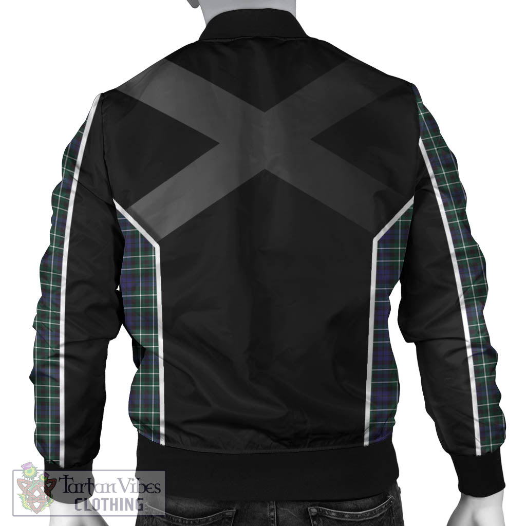 Tartan Vibes Clothing Allardice Tartan Bomber Jacket with Family Crest and Scottish Thistle Vibes Sport Style
