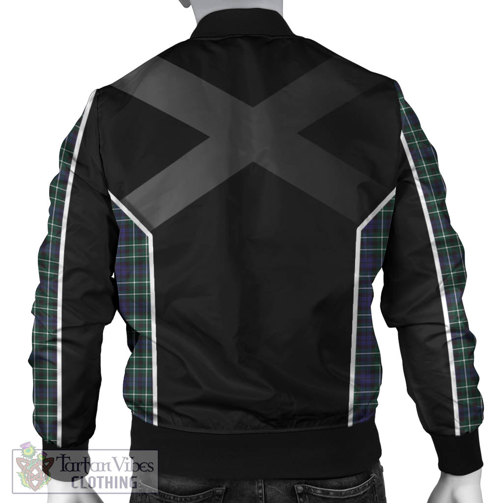 Allardice Tartan Bomber Jacket with Family Crest and Scottish Thistle Vibes Sport Style - Tartan Vibes Clothing