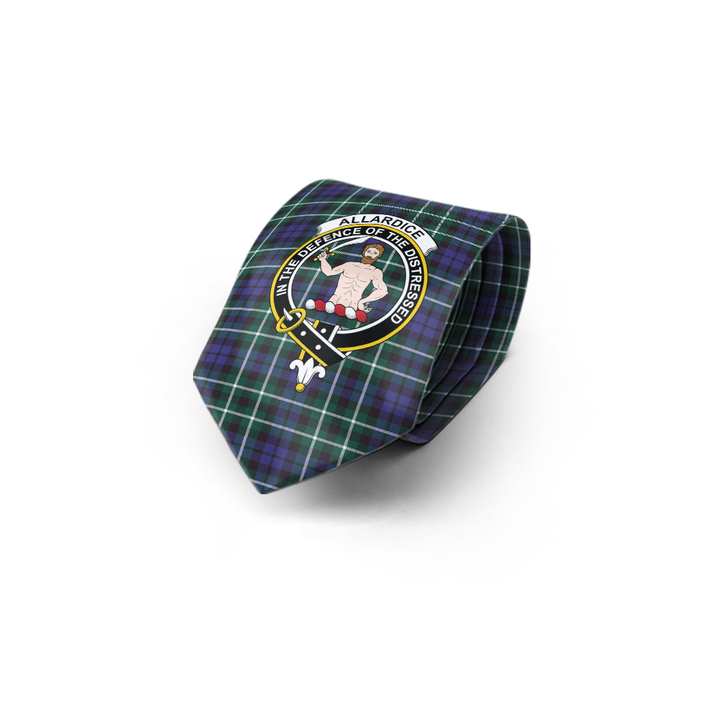 Allardice Tartan Classic Necktie with Family Crest - Tartan Vibes Clothing