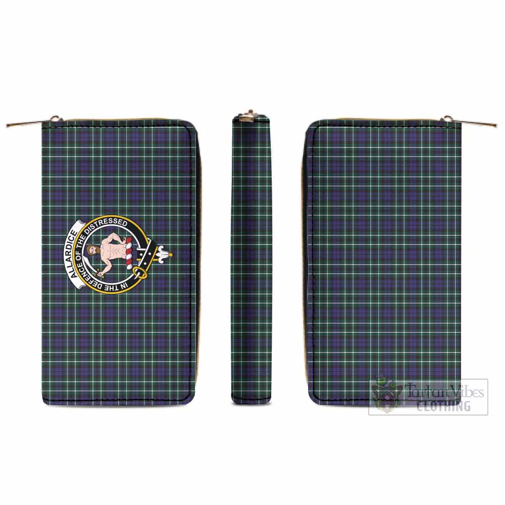 Allardice Tartan Women's Leather Wallet with Family Crest - Tartan Vibes Clothing