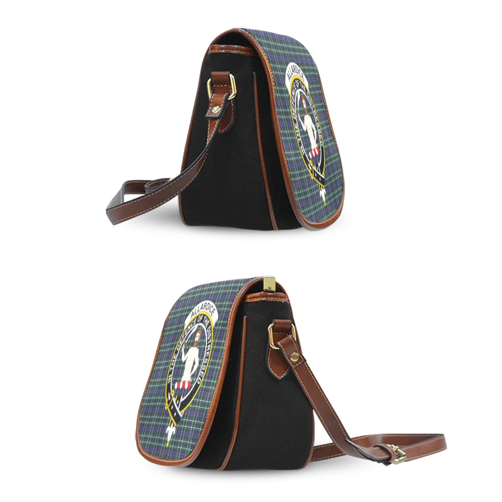 Allardice Tartan Saddle Bag with Family Crest - Tartanvibesclothing