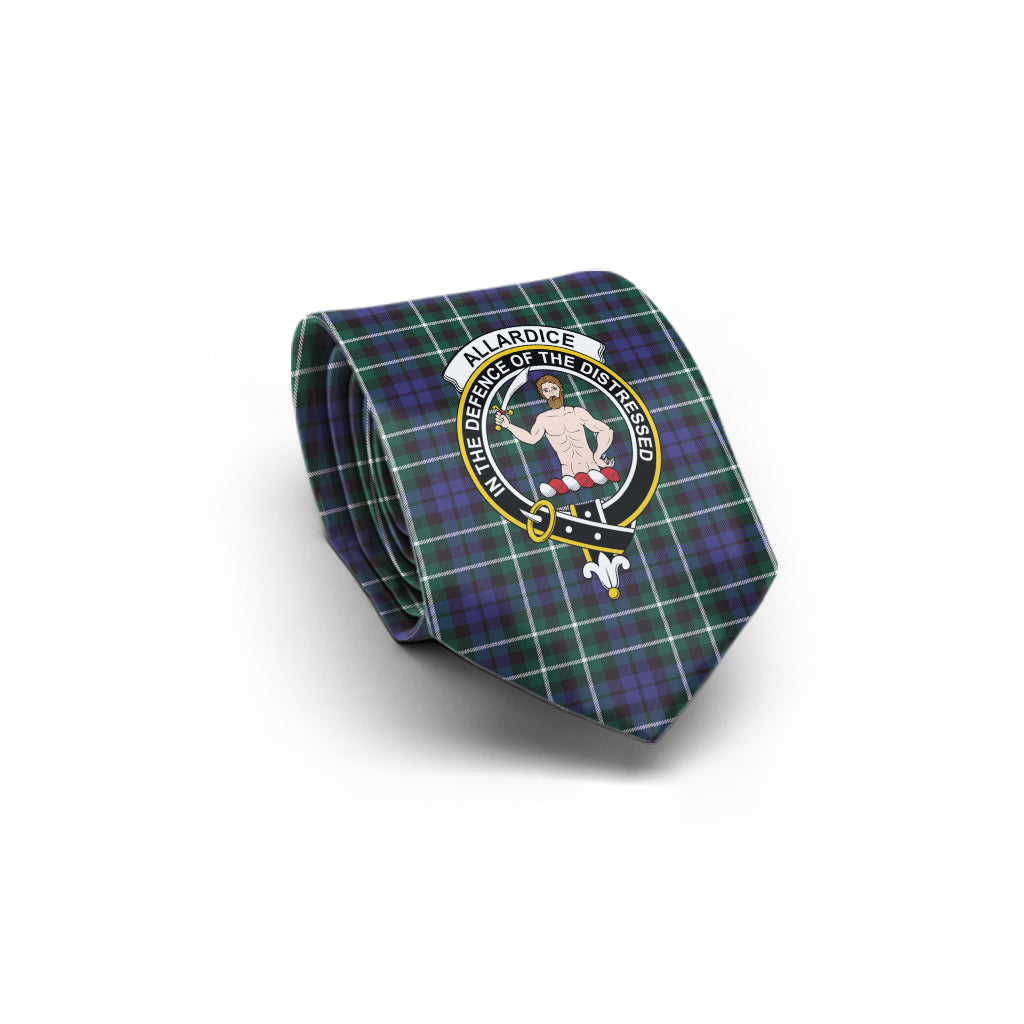 Allardice Tartan Classic Necktie with Family Crest - Tartan Vibes Clothing
