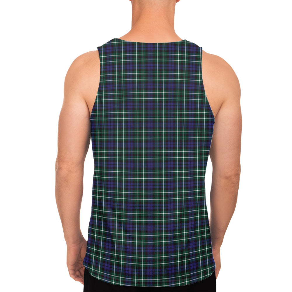 Allardice Tartan Mens Tank Top with Family Crest - Tartanvibesclothing
