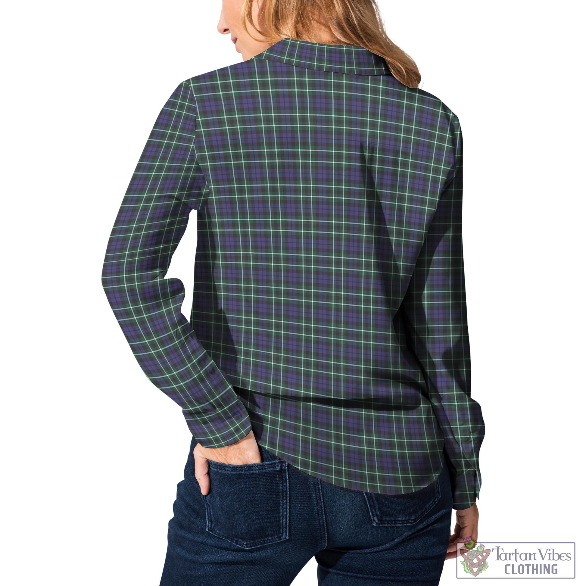 Tartan Vibes Clothing Allardice Tartan Womens Casual Shirt with Family Crest