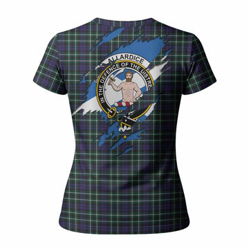 Allardice Clan Crest In Me Tartan Women T shirt Scotland Flag Style