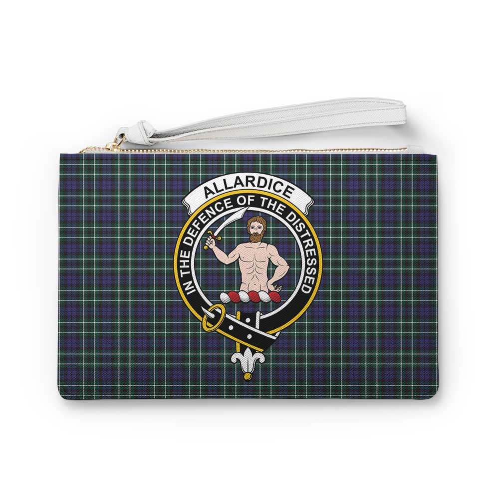 Tartan Vibes Clothing Allardice Family Crest Tartan Clutch Bag