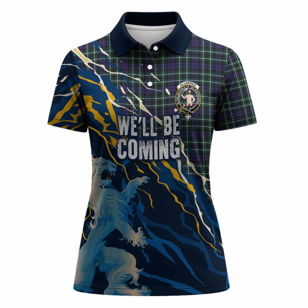 Allardice Scotland Tartan Women Polo Shirt WC2026 Football - We'll Be Coming